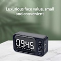 Miniatyrbilde 4 av 5: Bluetooth Høyttaler Digitalt Tidsdisplay, Dobbel Vekkerklokke Bluetooth Høyttaler Utendørs Bærbar Trådløs Plug-in U Disk Høyttaler Radio Fm Klokke Au