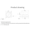 Miniatyrbild 2 av 5: 2 st 52mm Full Range Högtalare 4 Ohm 10W Platt Båge Dubbel Magnetisk Bluetooth Högtalare