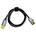 Miniatyrbilde 2 av 5: Type A UC-064-LP-2.0M 90 Graders Lavprofil Vinklet USB3.1 Type-C Hann til Hann 10Gbps Datakabel