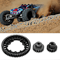 Pikkukuva 5 / 5: 54t Teräksinen Päävaihdehammaspyörä 18t ja 20t Pinjonihammaspyörillä Vaihto Traxxas X Maxx, XO 1 ja E Revo 2.0 RC-autoille