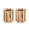 Miniatyrbillede 2 af 5: 2 stk. Motor Pinion Gear Messing Udskiftning til Duplo Intelli Lok Modul 0.5 9 Tænder - HZ