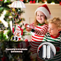Miniatyrbild 3 av 5: Jultomte Dekorationer Elektrisk Fallskärm Hängande Tumble Dekoration Kreativ Flygande Flip Leksaker Sjungande