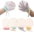 Miniatyrbild 1 av 2: Baby Pojke Flicka Anti-Repa Silke Bomull Vantar Mesh Andningsbara Dragsko Handskar För Nyfödda Småbarn Spädbarn 8-Pack (eyelet Vante), 2024 Ping