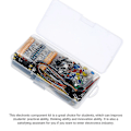 Miniatyrbillede 4 af 5: 830 Breadboard Sæt Elektronik Komponent Starter DIY Kit med Plastikboks Kompatibel med Arduino UN