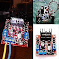 Miniatyrbild 3 av 5: 3-pack L298N Motorkortsmodul Dubbel H-brygga DC Motor Drivrutin Kontroller Stepper för Arduino Röd