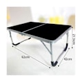 Miniatyrbillede 3 af 5: Bærbar Multifunktionel Bærbar Picnic Rack Laptop Bord til Udendørs Camping Sort
