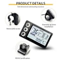 Miniatyrbilde 2 av 5: 24V 36V 48V 60V Vanntett LCD-skjerm S866 Kontrollerpanel Dashboard Elektrisk Sykkel Display for El