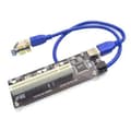 PCIE PCI-E PCI X1 till PCI Riser-kort Busskort Högeffektiv Adapter Konverter USB 3.0-kabel för De