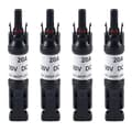 4x 20a In-line Diodkontakt IP67 Solpanelkabelkontakter