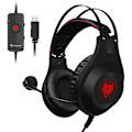 Miniatyrbilde 1 av 2: Gaming Headset - N2U Kablet Gaming Headset med Mikrofon og Volumkontroll