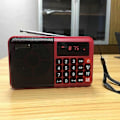 Miniatyrbild 3 av 4: Mini Bärbar Digitalradio Laddningsbar TF-Kort Högtalare med LED-Skärm