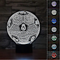 Miniatyrbild 3 av 5: 3D Optisk Illusion Real Madrid Fotboll Nattlampa Leksak, Fjärrkontroll, Dimbar, Batteri eller USB-driven, 7 Färger Byter Jul Födelsedagspresent F