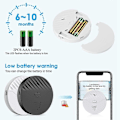 Miniatyrbild 5 av 5: Tuya Smart WiFi Alarm Dörr- och Fönstervibrationssensor Säkerhetsskydd Varning Fungerar med Alexa, Smart Life (Vit)