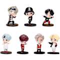 Miniatyrbillede 1 af 5: 7 stk. Bts Kagepynt Ding Posit Figurer Sæt Af Act Legetøj Kagepynt Til Bts - - #YoGu