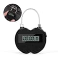 Smart Time Lock LCD-display, Multifunktionell Resa Elektronisk, Vattentät USB Laddningsbar Tillfällig Hänglås