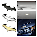 Miniatyrbillede 1 af 5: 3-delt 3D metal flagermus bil logo klistermærker Batman badge bagklap klistermærker mode