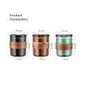 Miniatyrbillede 4 af 5: Bærbar 3-i-1 Hæld-over Kaffekande Sæt Bærbart Filter Filterkop Filter Rejse Kaffe Hæld-over Kop, brun-transparent