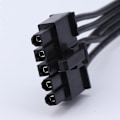 Miniatyrbillede 3 af 5: 5-pins til 3x SATA 15-pins Strømkabelmodul til SATA-enheder med enkelt 5-pins 80CM