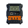 Miniatyrbillede 1 af 5: 10A Solcelleladningsregulator 12V24V Solpanel Batterikontroller Regulator Auto 2 USB LCD Display Load Discharger