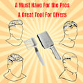 Miniatyrbilde 4 av 5: 2 stk Clipper Blend Kamper for Profesjonelle eller Hjemmeklipp, Buet Form, Solid, Ergonomisk Design Reduserer Håndleddstretthet, Bruk med Klippere eller Saks