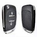 Miniatyrbillede 3 af 3: Bil Nøgle Skal Cover Etui Holder Udskiftning Til Peugeot 207 308 308 3008 508 2 Knap HU83 Blad CE0523 Modifikation