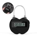 Smart Time Lock LCD-display, Multifunktionell Resa Elektronisk, Vattentät USB Laddningsbar Tillfällig Hänglås