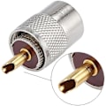 Miniatyrbillede 3 af 5: 10-pak UHF/PL-259 loddekonnektorstik med reduktionsstykke til RG8X, RG8, RG59, LMR-400, RG-213 koaksial