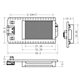 Miniatyrbild 2 av 4: H ELTEC AUTOMATION 868-915MHz SX1262 ESP32 LoRa 0.96 Tum Blå OLED-Display WIFI Lora 32 V3 Utveckling