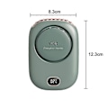 Miniatyrbillede 4 af 5: Piao Bærbar Halsventilator, Mini Hængende Halsventilator Med Justerbar Snor Og Beslag, USB Genopladelig Håndfri 3 Vindhastigheder Personlig Ventilator Til Indendørs Ou