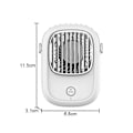 Miniatyrbillede 2 af 5: Personlig Halskæde Mini Ventilator Håndfri Bærbar Ventilator USB, Ventilator Håndholdt Ventilator - FARVE: Hvid