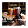 Miniatyrbillede 3 af 5: Nordisk Simpel Transparent Glas Kop Kaffe Vin Mælk Øl Cola Juice Kold Drikke Sæt Håndlavede Dåser