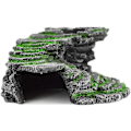 Miniatyrbillede 4 af 5: Skildpadde Solrampe Platform Reptil Skjul Habitat (Sort)