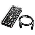 Miniatyrbillede 1 af 5: 5v 3pin Rgb Led Splitter 10-port Hub Med 50cm 3pin Forlængerledning, Perfekt Til Mange Rgb Hao