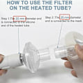 Miniatyrbillede 5 af 5: Inline CPAP-filtre, 6-pak CPAP-filtre til CPAP-maskiner, erstatningsfilter