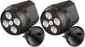 Vattentät utomhusbelysning med rörelsesensor, LED-strålkastare med trådlös sensor, utomhussäkerhetsbelysning för trappor, hall, trädgård, uteplats (2-pack)
