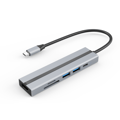 6-in-1 USB-C Hub with 4K HDMI, USB 3.0/2.0 Ports, SD/TF Card Reader