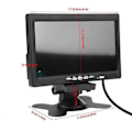 Pikkukuva 4 / 4: 7-tuumainen FPV LCD-värinäyttö 800x480 autoon, TV:seen, varastoon, supermarket-näyttöön, FPV-näyttöön