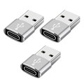 Miniatyrbilde 1 av 3: 3 stk USB-C til USB-adapter USB 3.0 til USB-C-konverter for telefon, nettbrett og bærbar PC