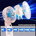 Miniatyrbillede 3 af 5: Håndholdt Ventilator Bærbar Ventilator Genopladelig Personlig Ventilator
