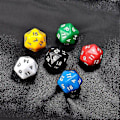 Miniatyrbillede 1 af 5: Terninger, 20-sidet Terning Gem, Terningspil, Terningssæt, Terninger Spil
