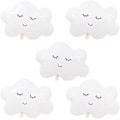 Miniatyrbilde 1 av 5: White Cloud Ballonger Skyformet Folie Mylar Ballonger For Temafest Bursdagsdekorasjonsutstyr, 5 stk