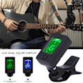 Miniatyrbilde 1 av 4: Profesjonell Clip-On 360 Graders Akustisk Gitar Stemmer LCD Skjerm Elektrisk Digital Stemmer For Akustisk Gitar Ukulele Tilbehør