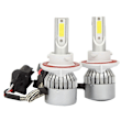 Pikkukuva 1 / 5: (2 kpl) H13 / 9008 LED-ajovalolamppu (lähi- ja kaukovalo) C6-muunnossarja, 72W 8500LM 6500K kylmä valkoinen