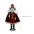 Miniatyrbild 2 av 5: Jul Nötknäppare Mus Kung Bordsfigur Staty Nötknäpparfigur