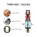 Miniatyrbild 5 av 5: H7 LED Strålkastar Konvertering 110W 30000LM 6000K Fel Fria Canbus Lampor Dimljus
