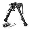 Miniatyrbild 1 av 5: Mångsidig Gevärs Bipod, Flygplansklassad Aluminium Snabb Utfällbar Bipod med Rostfri Svart Anodiserad Finish för Picatinny-skena Gevär (6-9 Tum)