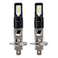 Miniatyrbillede 1 af 5: 2 X H1 6000k Super Lys Hvid 6000lm Drl Led Forlygte Sæt Fjernlys