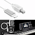 Pikkukuva 1 / 2: Lightning-USB 2.0 -sovitin Type-B MIDI-näppäimistöille iPhone 7 8 X iPad TY