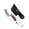 Minikniv til nøglering, lommekniv i rustfrit stål med skede