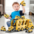 Miniatyrbilde 1 av 5: Lett Musikk Transportbil Inersi Ingeniørbil Container Vogn Gutter Barn Lekevarer Salg